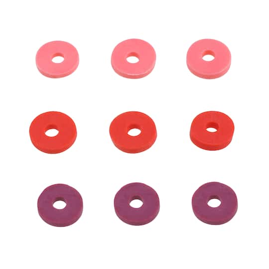 12 Pack: Red Heishi Craft Beads, 5.8mm by Bead Landing&#x2122;